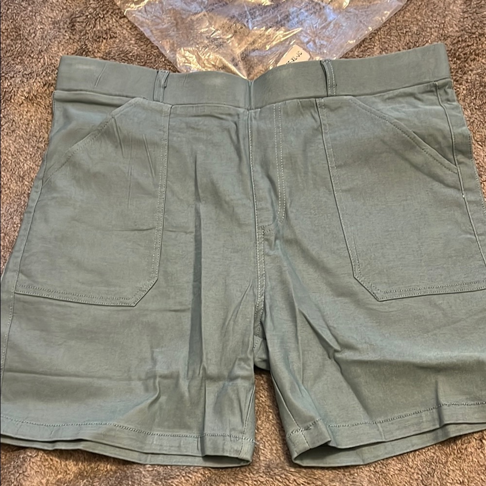 Teal Bermuda Shorts with Durable Construction